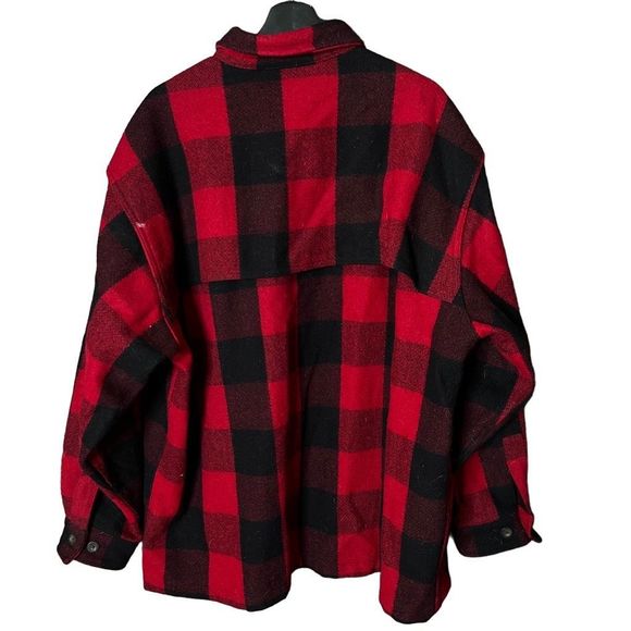 Woolrich Wool Plaid Coat Mens XXL - Picture 2 of 3